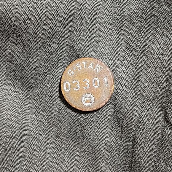 G-Star Raw Mens Cotton Full-Zip Hooded Jacket Military Green Unlined Size M - Picture 10 of 16